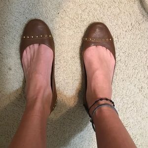 steve madden brown leather flats